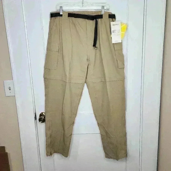 Vintage SPORTIF Truckee Pants Convertible Khaki Zip Leg Pants-Shorts Mens XXL - Picture 1 of 7